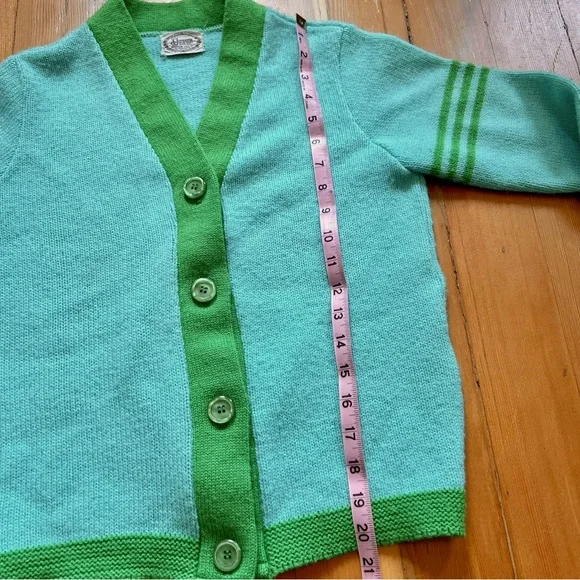 Vintage 1960s sweater cardigan set S - Picture 7 of 11